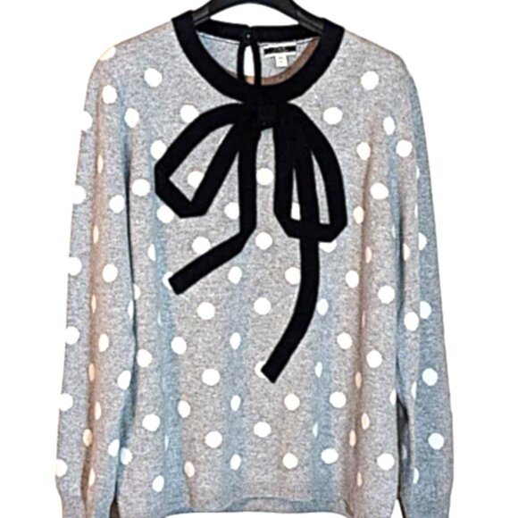 NWT J Crew 100% Cashmere Crewneck Sweater with bow. - Picture 5 of 6
